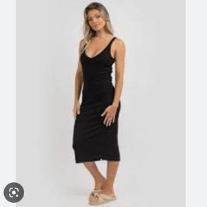 Rip Curl Black Ribbed Maxi